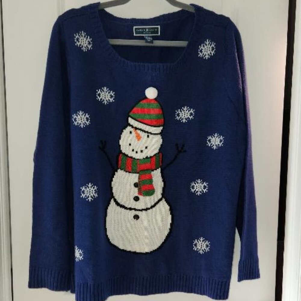 Holiday Sweater with Snowman for women size 2X